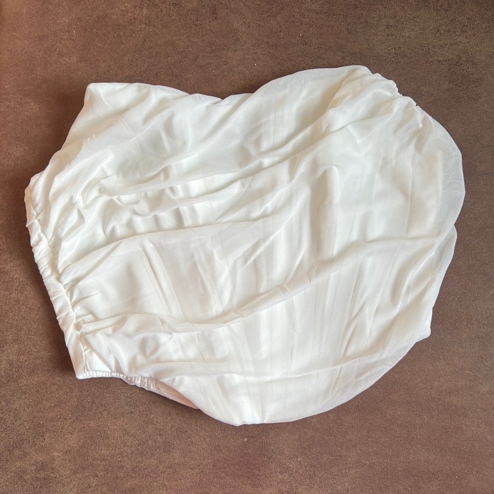 White corset top
